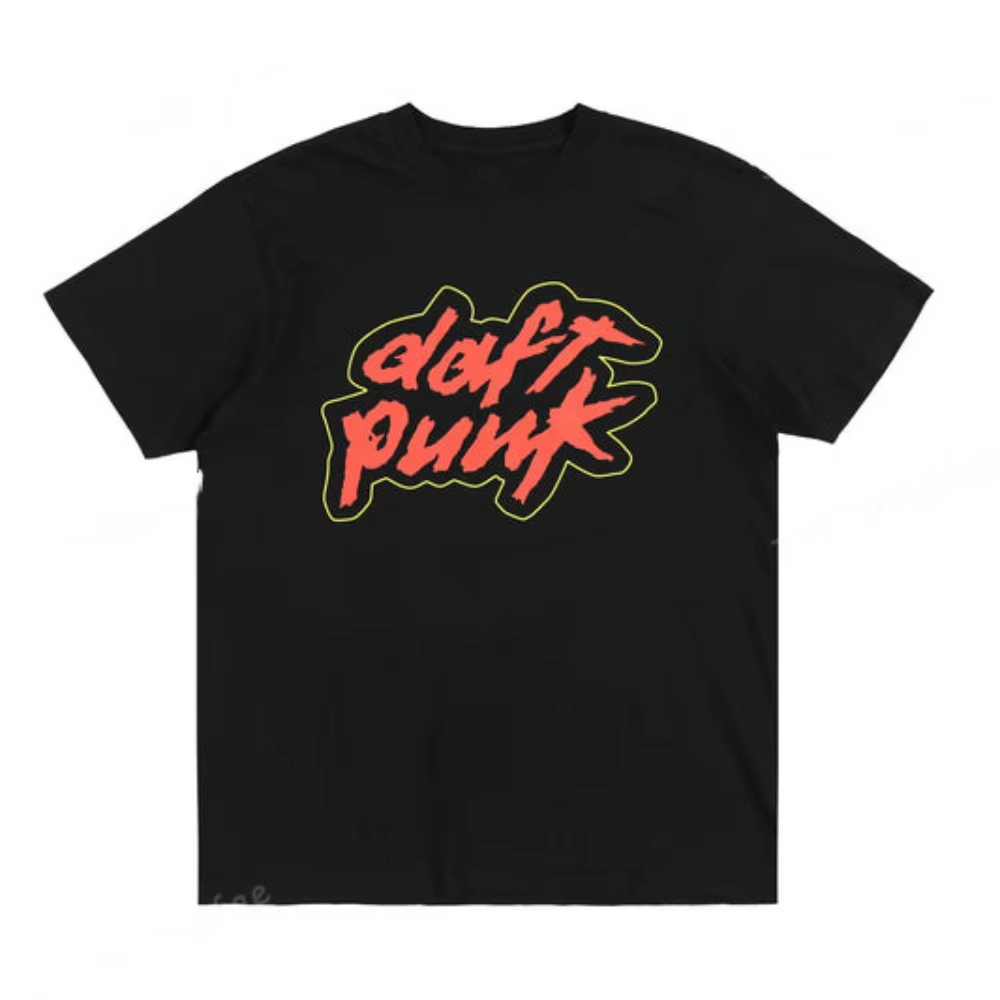 T-shirt d'été Daft Punk pour hommes, en coton, vêtements décontractés pour femmes, couleur unie, man