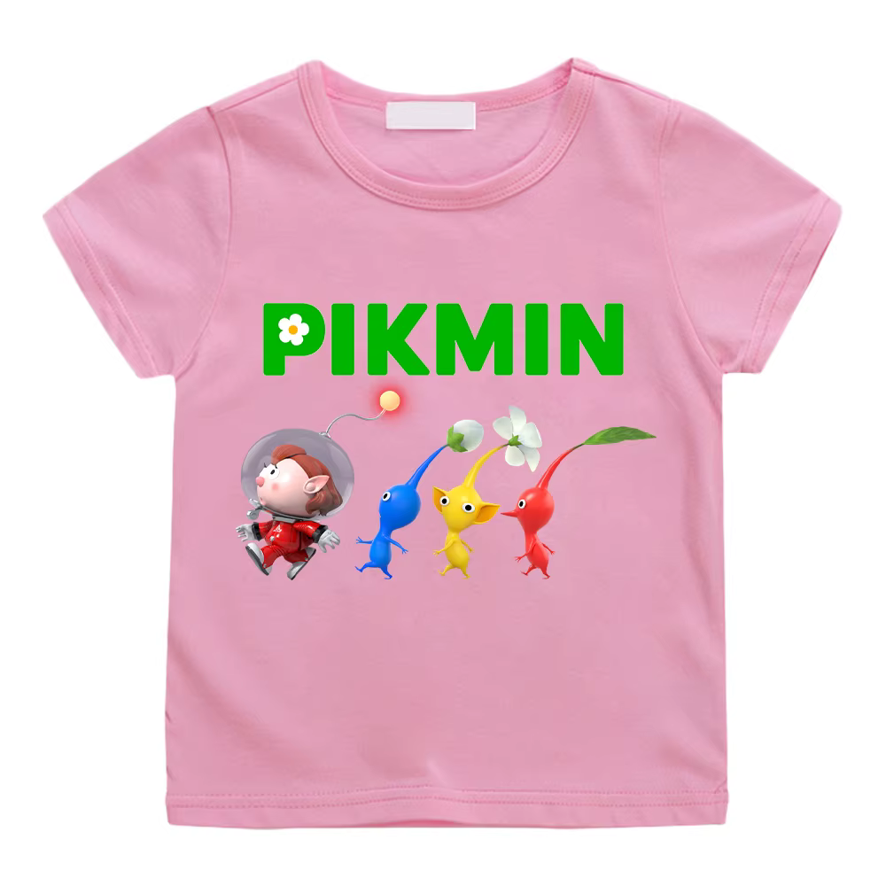 Pikmin et Captain Olimar T-shirts coton T-shirt printemps été garçons filles T-shirts bébé petits en
