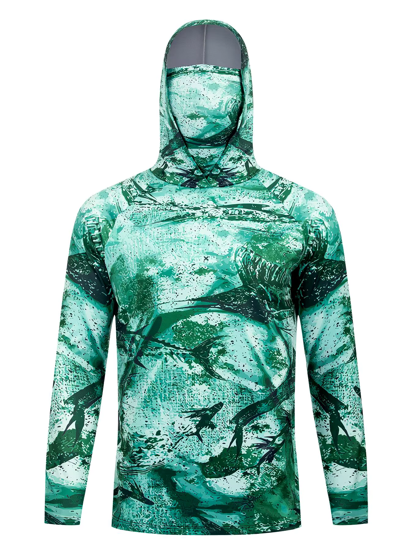 Maillots de pêche à capuche UPF 50+ en jersey anti-UV, légers, respirants, séchage rapide, pour l'ét