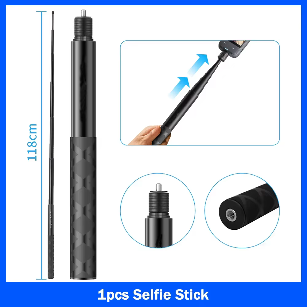 Support de moto pour Insta360 X2 X3 X4 X5, perche à selfie pour Insta 360 X2 X3 X4 X5, monopode pour