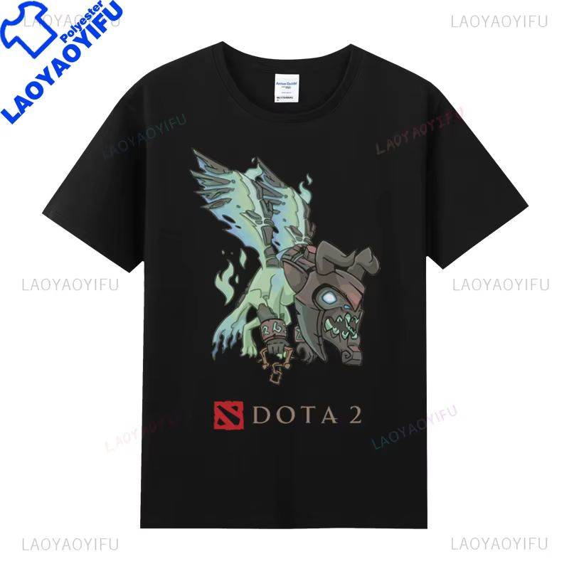 T-shirt Dota 2 pour homme, nouveau style, manches courtes, vintage, en polyester, pas cher, vêtement