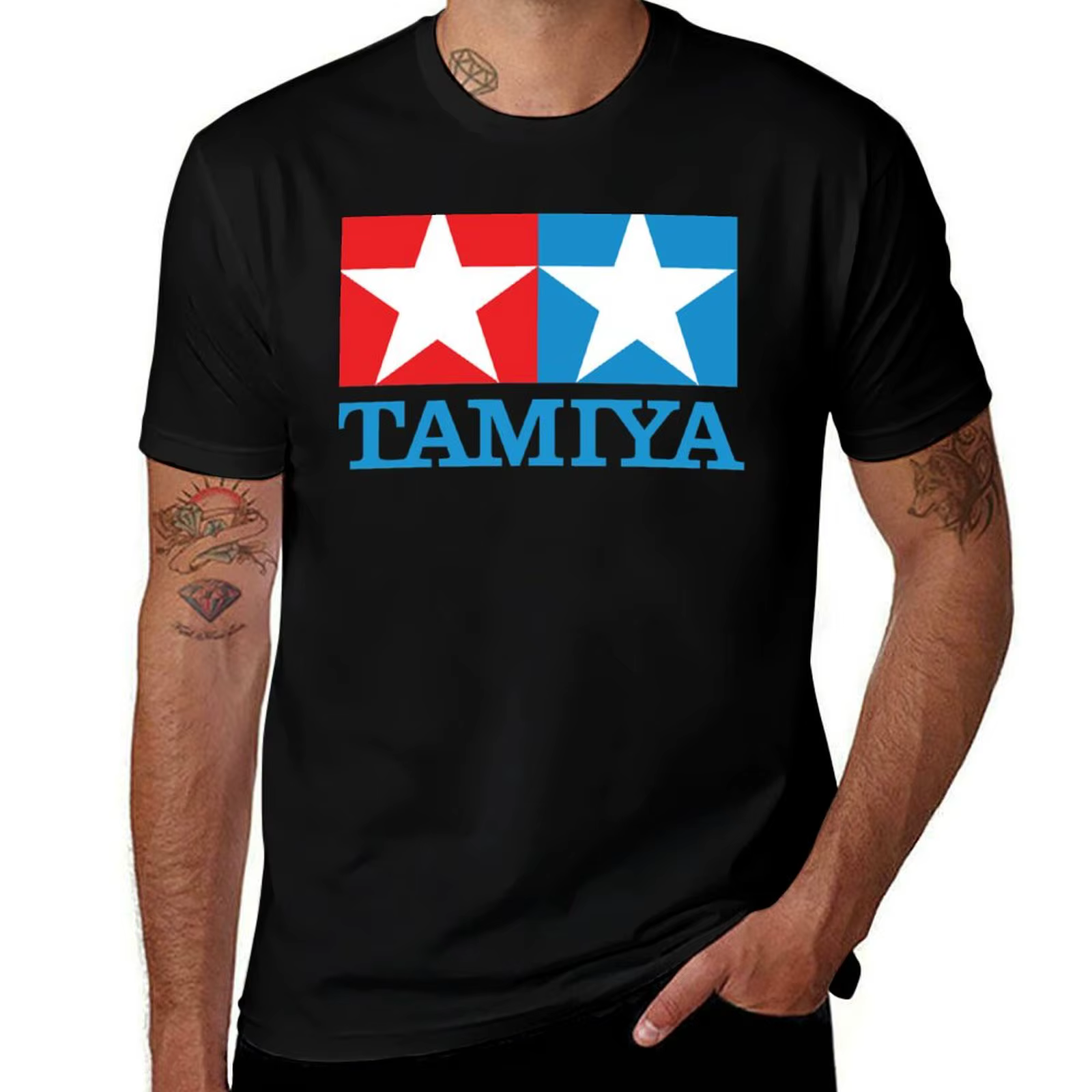 SELLER - Tamiya Merchandise Logo BEST T-Shirt T-shirt essentiel en coton doux anti-rétrécissement