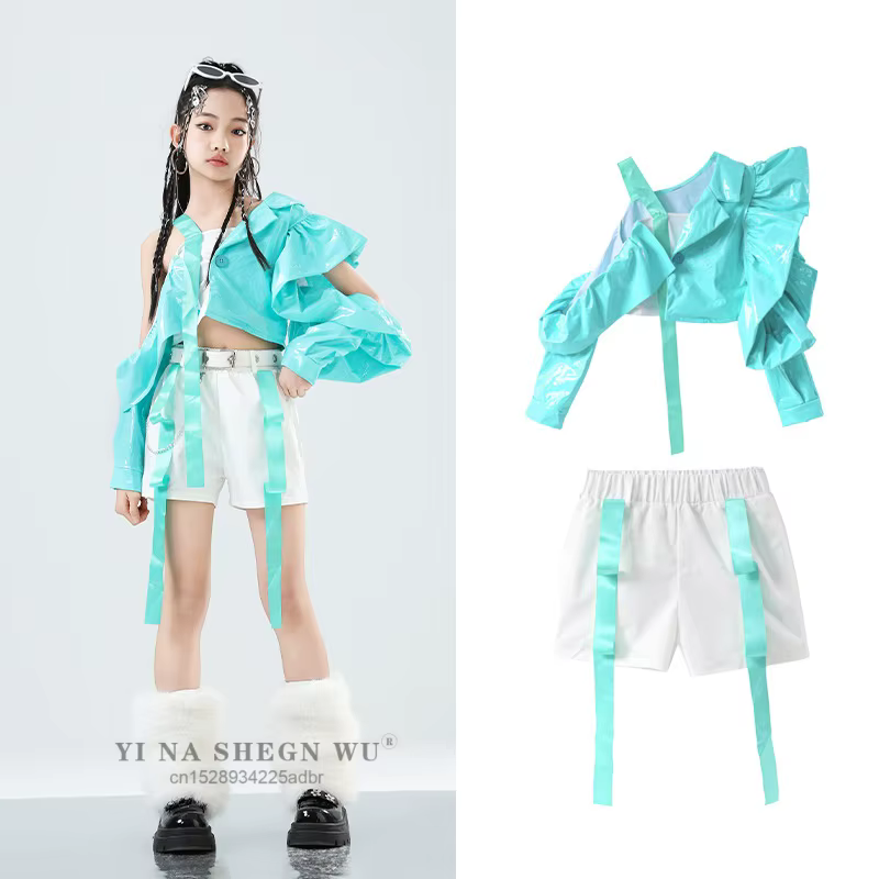 Ensemble de costumes de défilé pour filles, vêtements Cool pour enfants, vêtements d'automne et d'hi