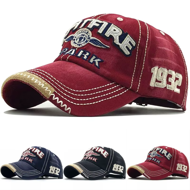 Casquette de Baseball en Coton avec Lettres Brodées pour Homme et Femme, Chapeau de Cowboy, Hip Hop,
