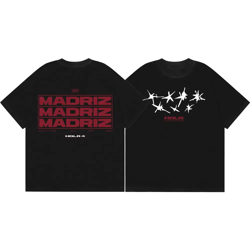 T-shirts graphiques double face Natos Y Waor pour hommes et femmes, style hip-hop vintage, manches c