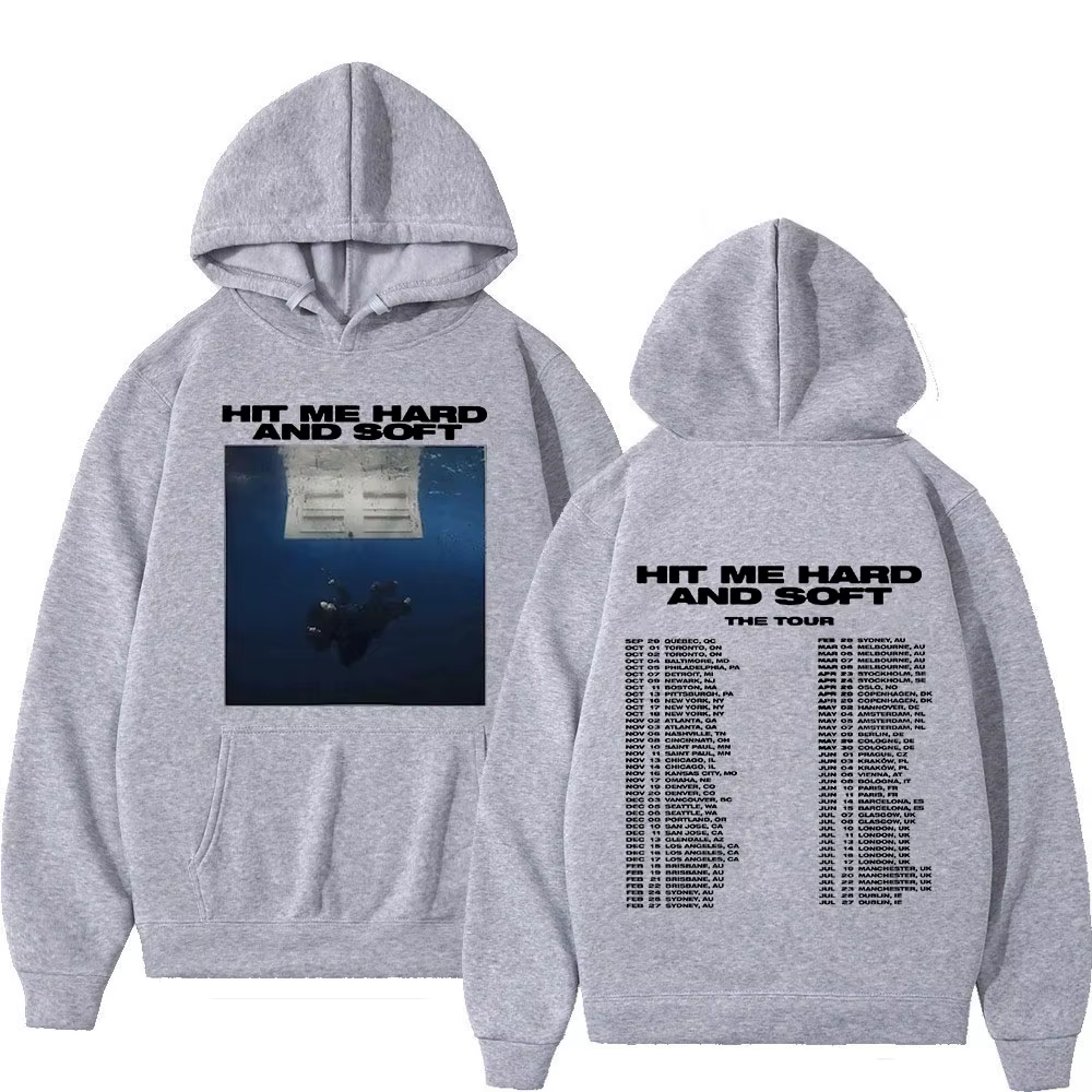Sweat-shirts Hit Me Hard and Soft Tour 2024 pour hommes et femmes, mode hip-hop, sweat-shirts décont