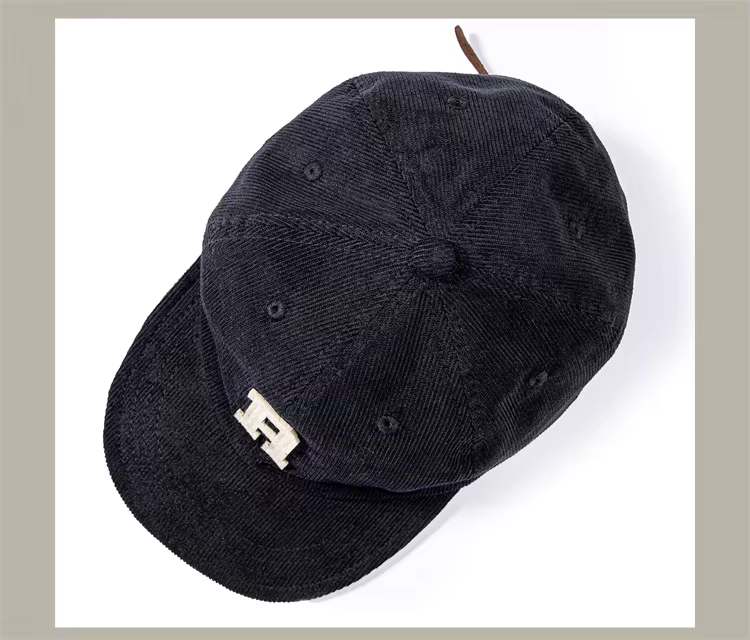 Casquette de baseball en velours côtelé rouge Tornado Letterman, chapeau réglable de style vintage p