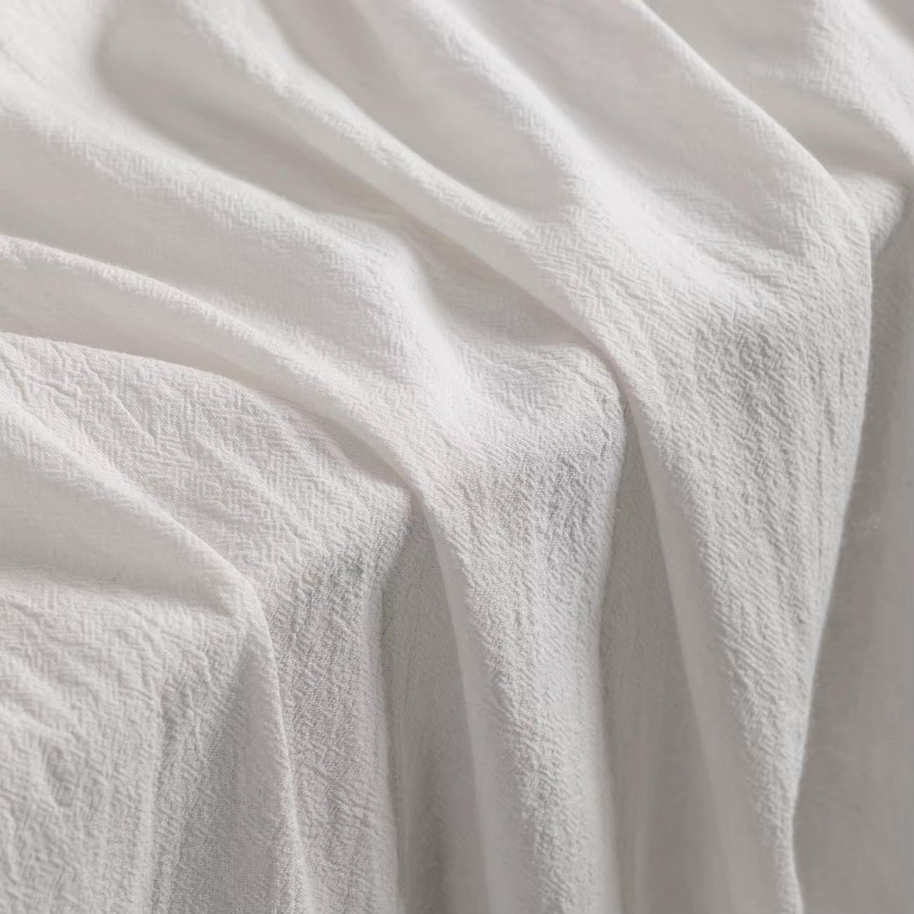 Tissu en coton 100% lavé et froissé, tissu texturé respirant pour robes d'été, chemisiers, imitation