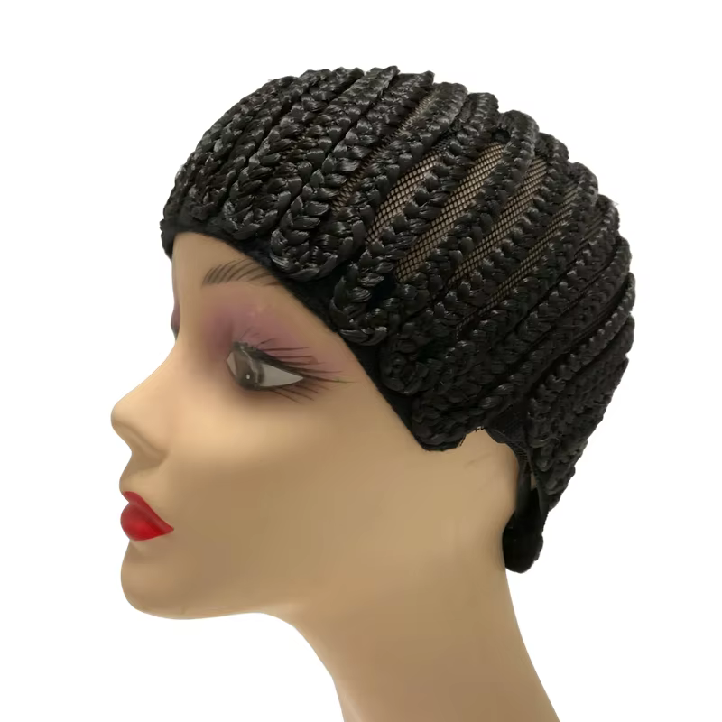 Bonnet de perruque tressé pour tresses de cheveux au Crochet, bonnet de Cornrow respirant pour une c