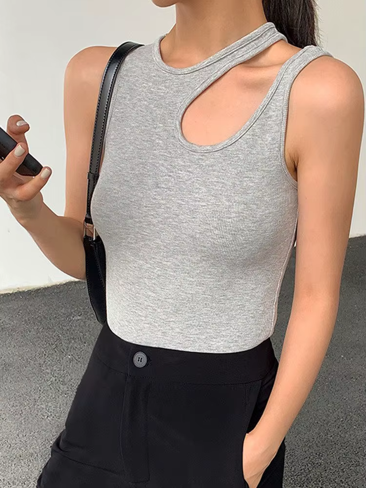 T-shirt court blanc Y2K pour femmes, vêtement estival et décontracté, à la mode, 2024