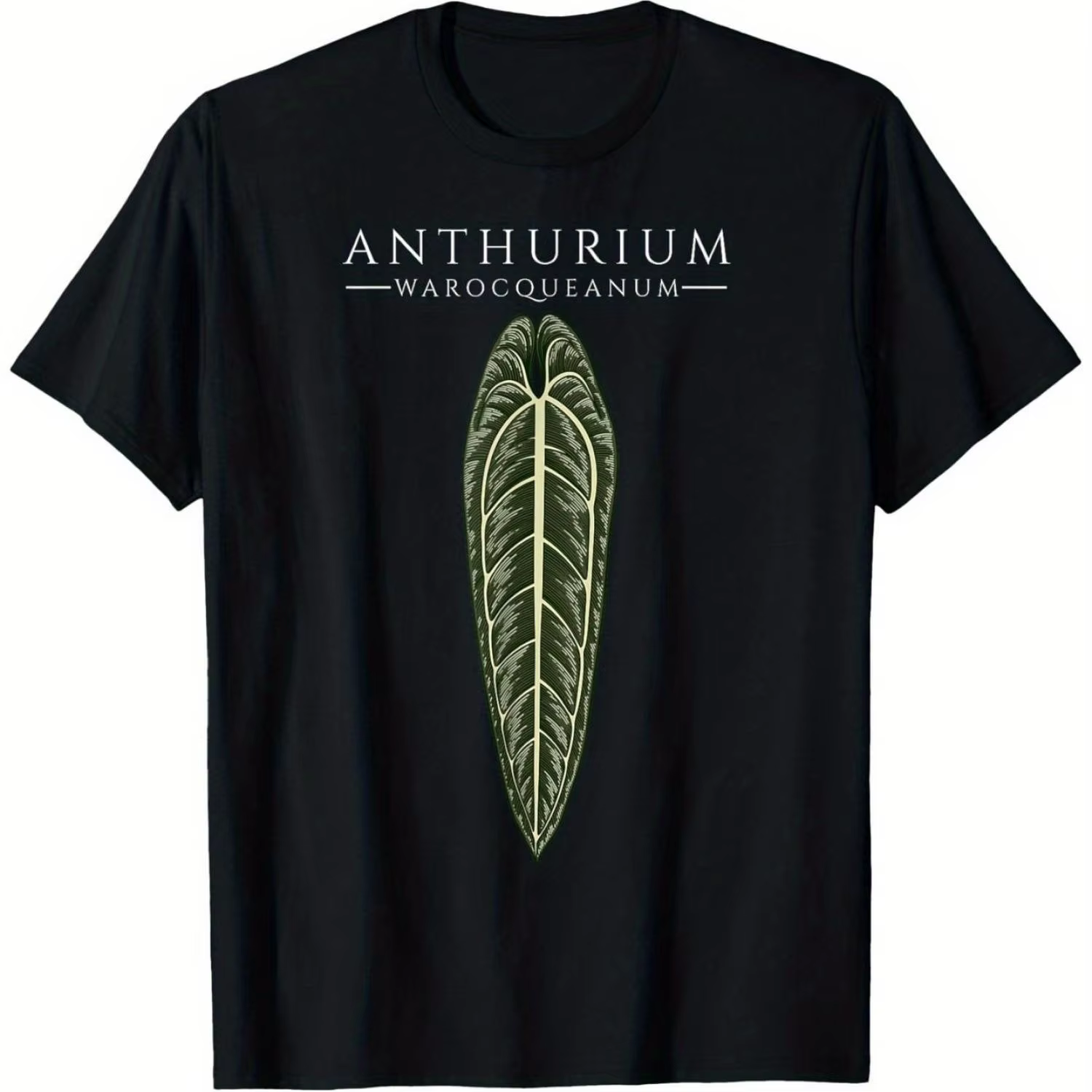T-shirt à imprimé végétal pour hommes - Exclusif pour les amateurs de Monstera et d'Anthurium - T-sh