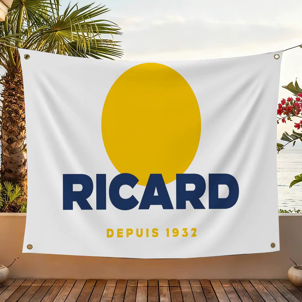 Drapeau R-Ricard pour la maison, le jardin et la décoration extérieure - Drapeau mural intérieur/ext