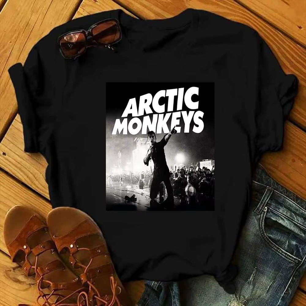 Arctic Monkeys Rock Band imprimé graphique t-shirt hommes mode Vintage Hip Hop Streetwear à manches 