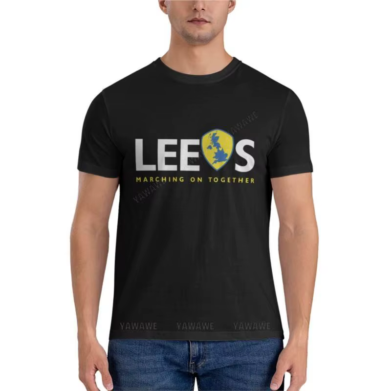 LEEDS UNITED-T-shirt classique pour hommes, marque de médicaments, pour l'été