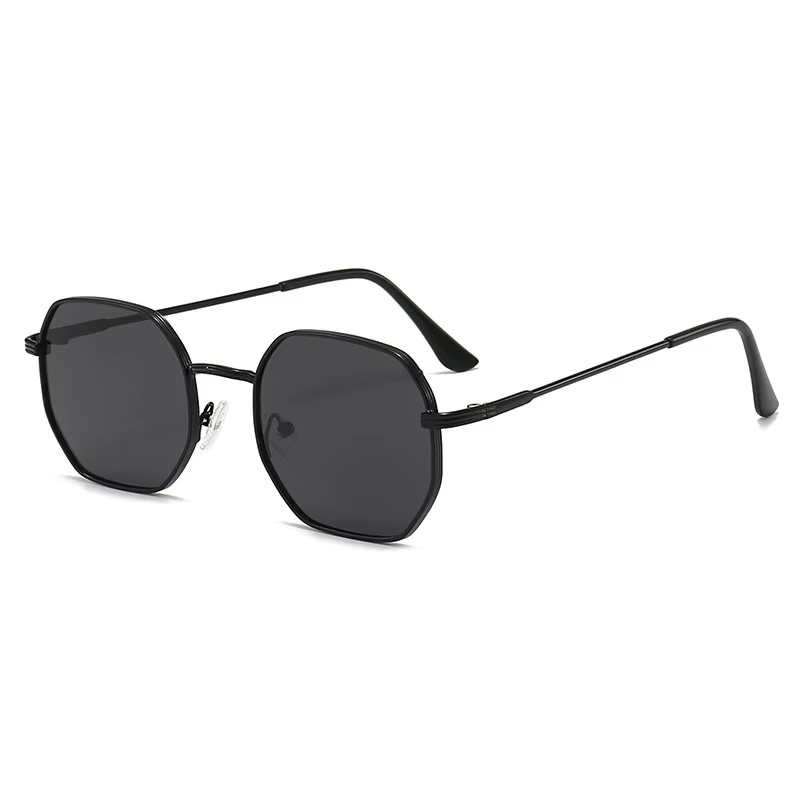 Lunettes de soleil carrées à monture métallique rétro pour hommes, accessoire de mode, tendance, Str