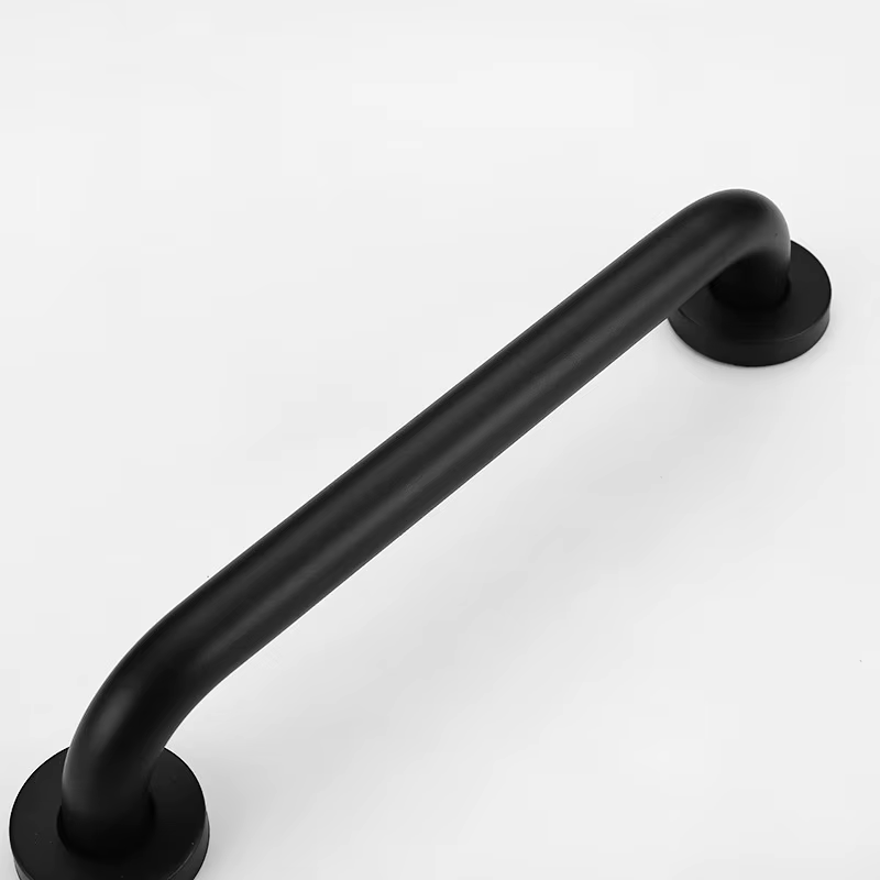 Main courante de toilette chromée noire, pour salle de bains, baignoire, accoudoir, barres d'appui d