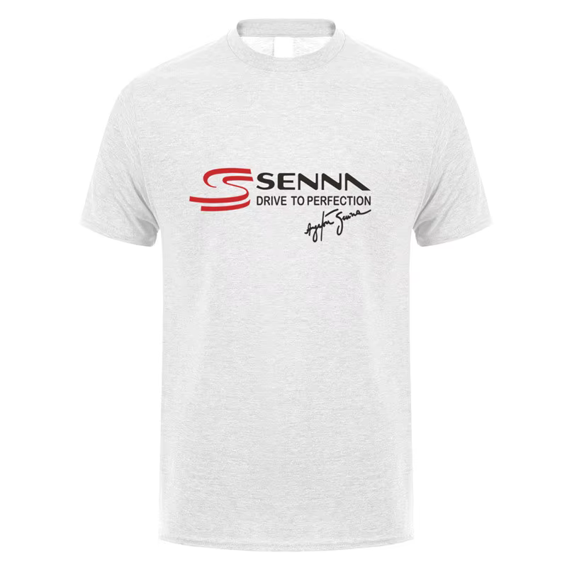 Ayrton Senna T-shirt hommes à manches courtes coton Senna conduire à la Perfection T-shirt haut t-sh