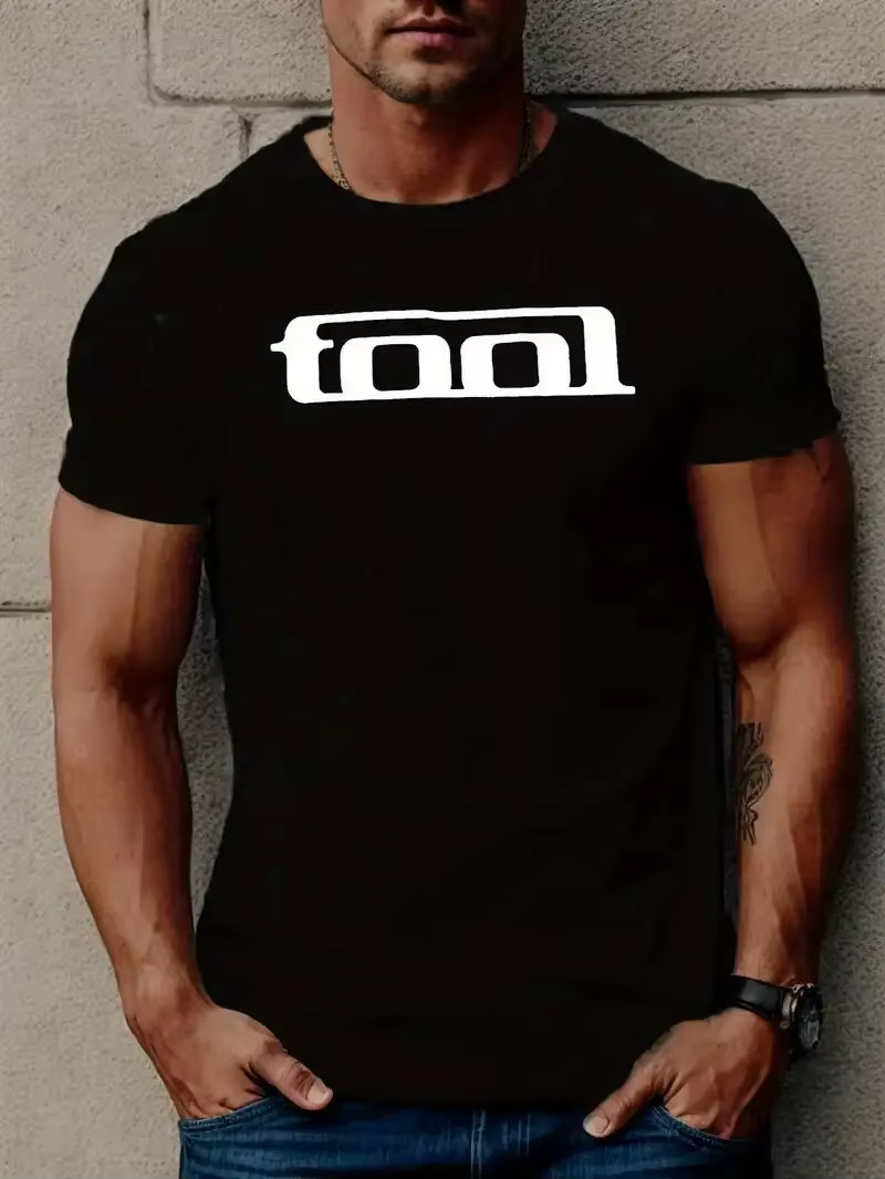 Outil imprimé T-Shirt hommes coton T-Shirt été décontracté à manches courtes t-shirts mode ample col