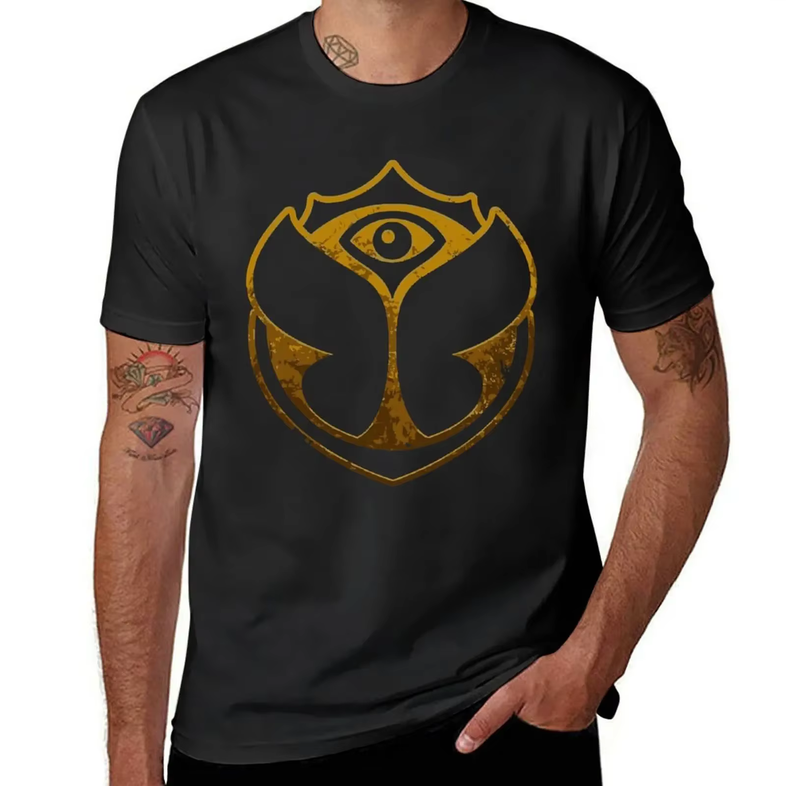 Tomorrowland T-shirt imprimé animal pour hommes, chemises de créateurs, garçons, meilleure vente, mo