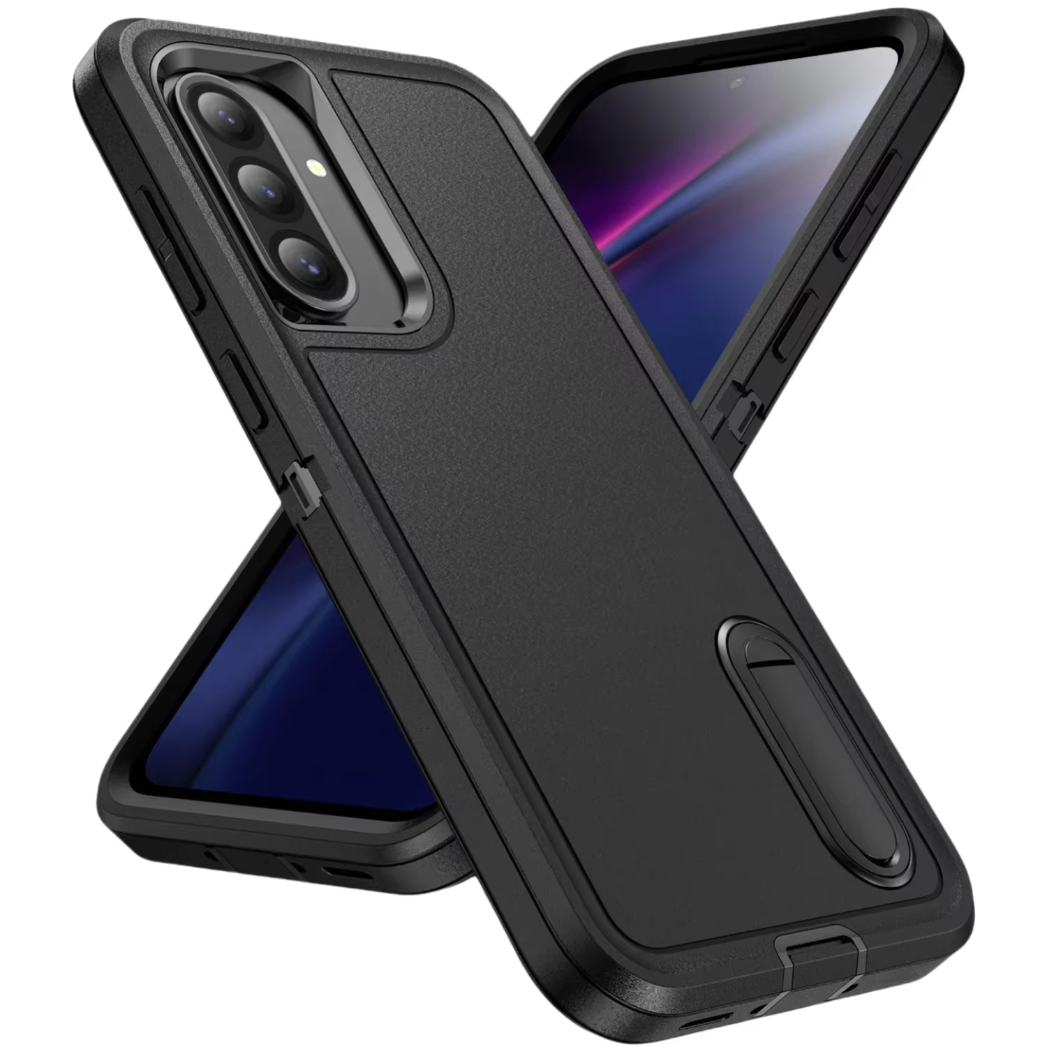 Étui blindé anti-poussière pour Samsung Galaxy A56 5G A16 A36 A54 A14 A15 A53 A13 S25 edge S24 Ultra
