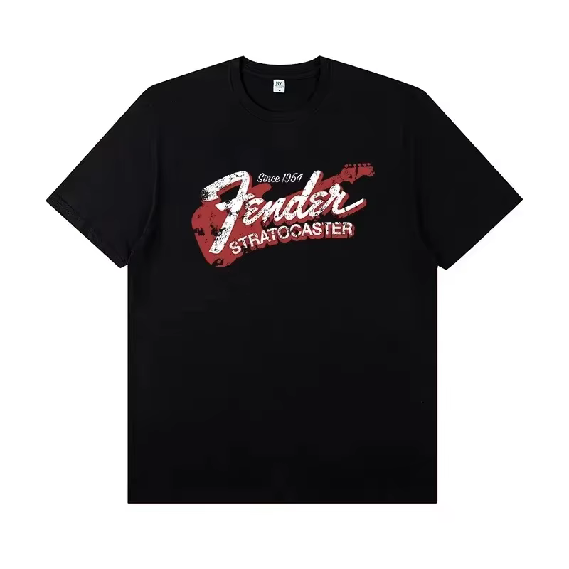 T-shirt à manches courtes pour guitare électrique, garde-boue Jimi Hendrix, groupe de Rock, vêtement