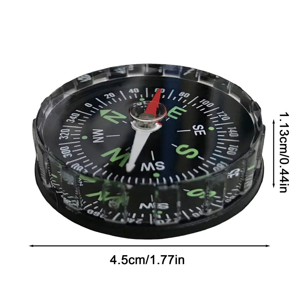Boussole de survie, outil de navigation, instrument de boussole portable, accessoires anti-perte pou