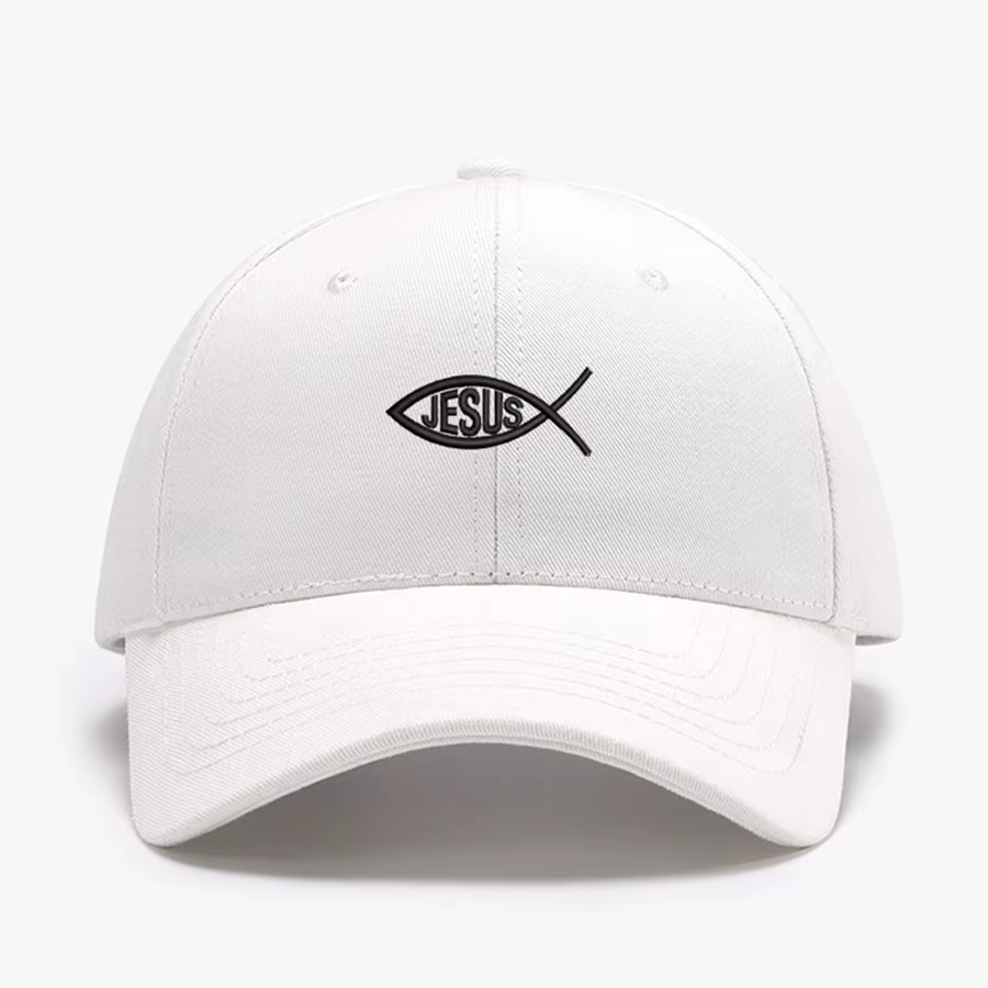 Casquettes de Baseball structurées brodées de poisson du jésus pour hommes et femmes, chapeaux de sp