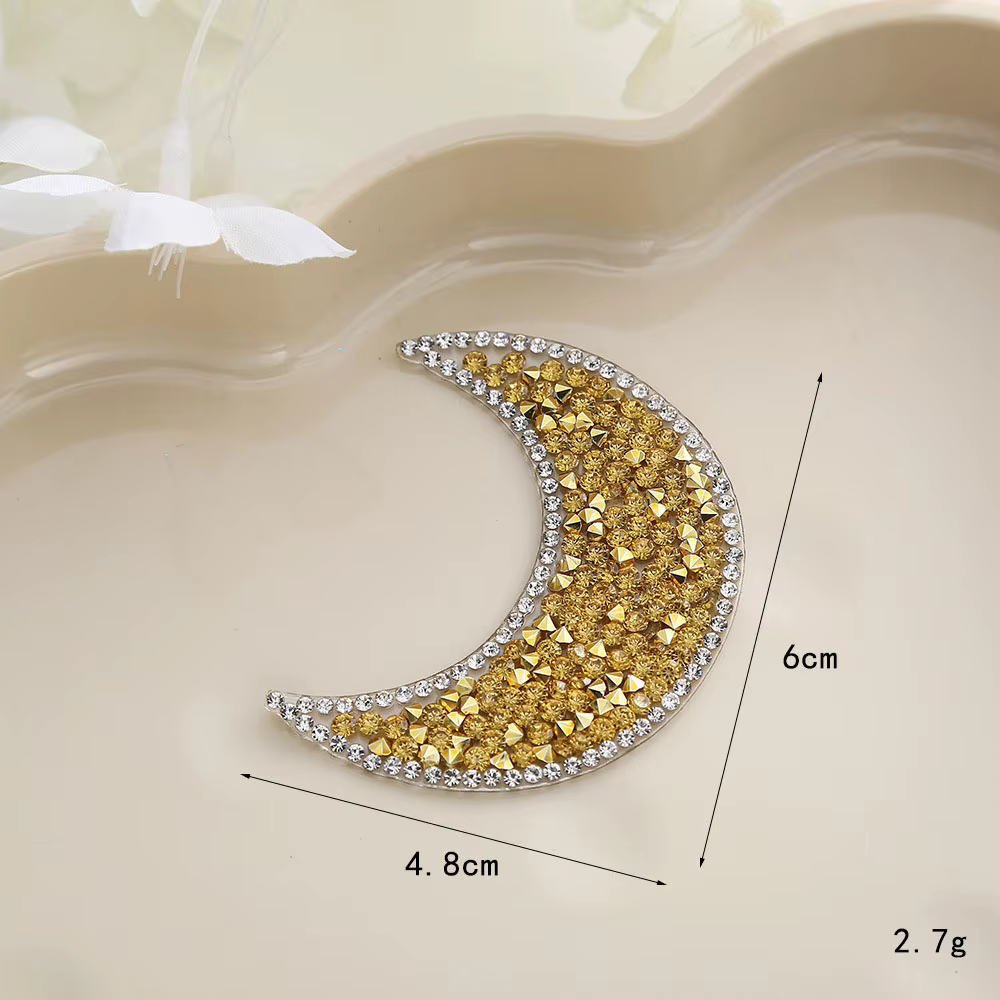 BXGG-Patchs thermocollants en forme de lune pour vêtements, veste, sac à dos, badges décoratifs à co
