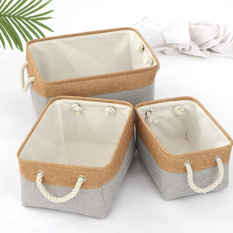 Panier de rangement fournitures pour la maison, panier de tri d'articles divers, boîte de rangement 