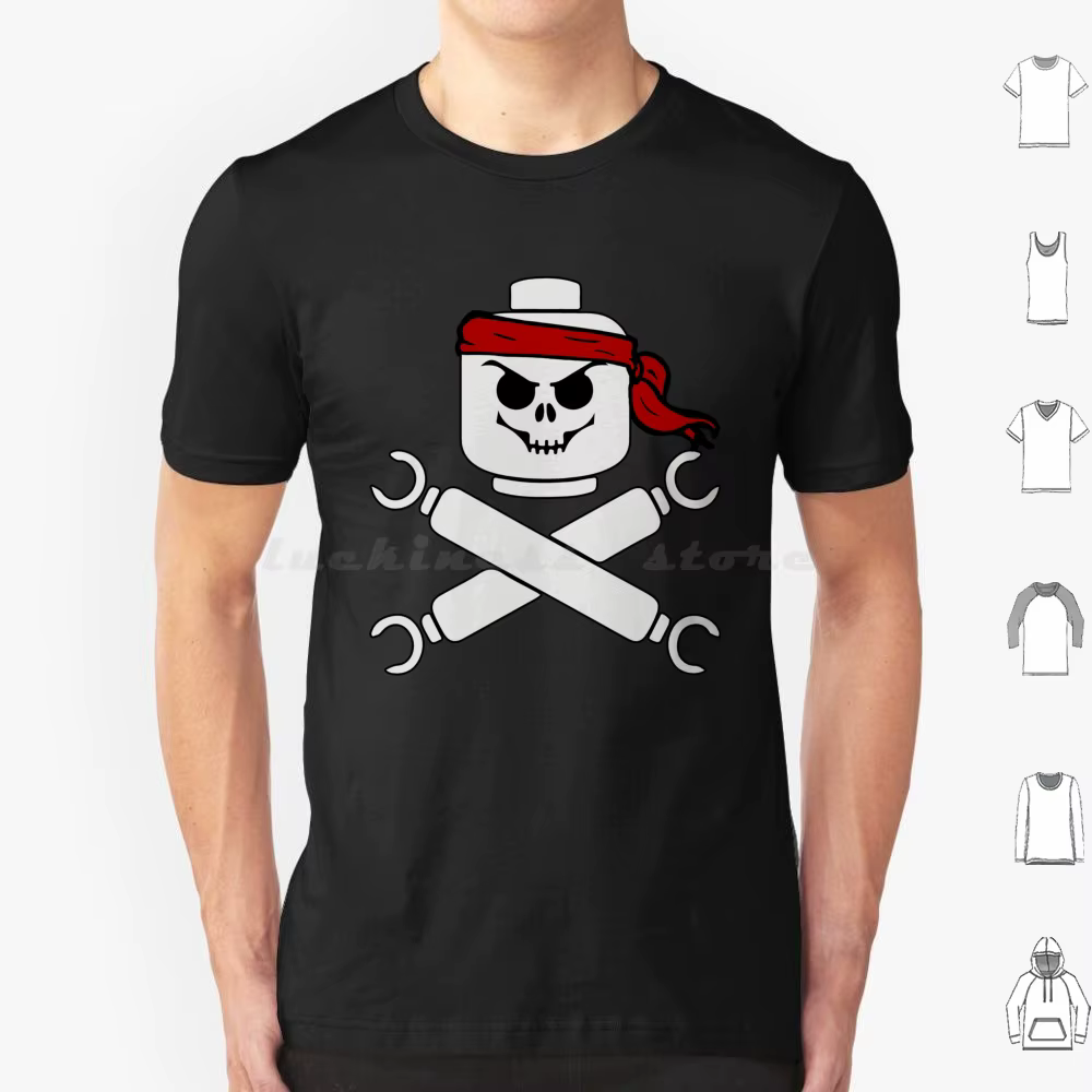 Crâne contour t-shirt coton hommes femmes bricolage impression crâne Punk Goth métal Alternative Emo
