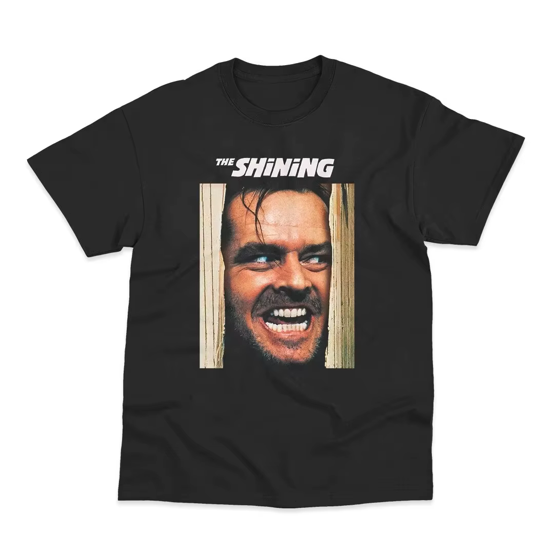 T-shirt The Shining pour homme, imprimé classique Thriller, rétro Stanley Kubrick, streetwear d'horr