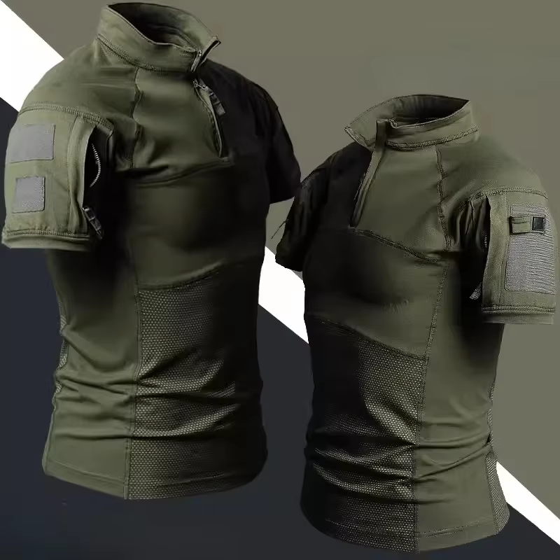 T-shirts de randonnée G4 Combat Tops, hauts à demi-zip, chemises courtes en tricot, t-shirts tactiqu