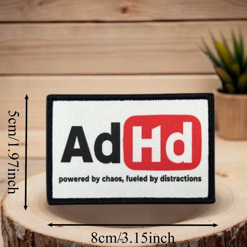 Patch d'impression «ADHD» «I Am Unstoppable», gilet tactique, Badge de moral à crochet et boucle, au
