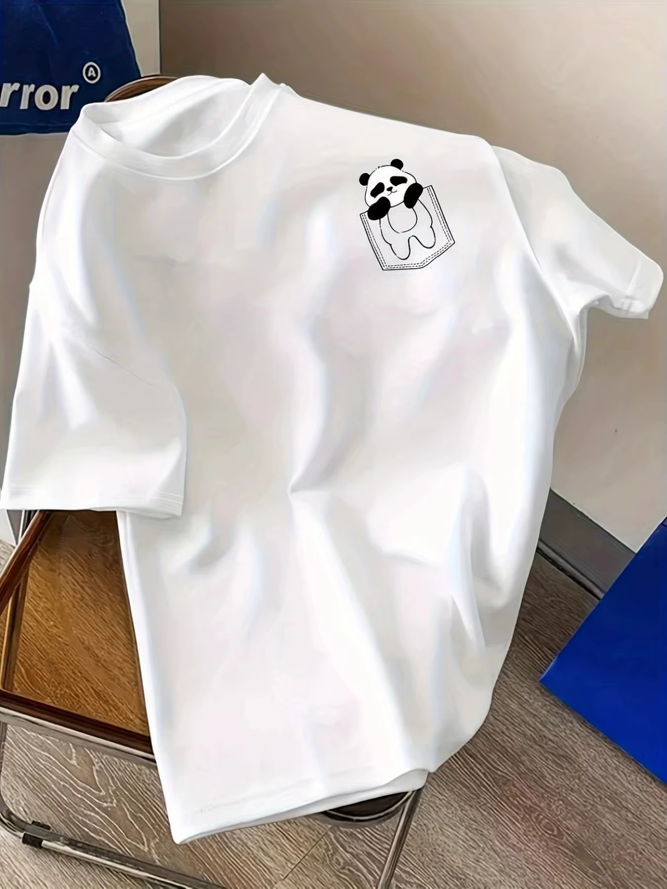 T-shirt pour femme à col rond, coupe décontractée confortable, design simple, imprimé tendance, styl
