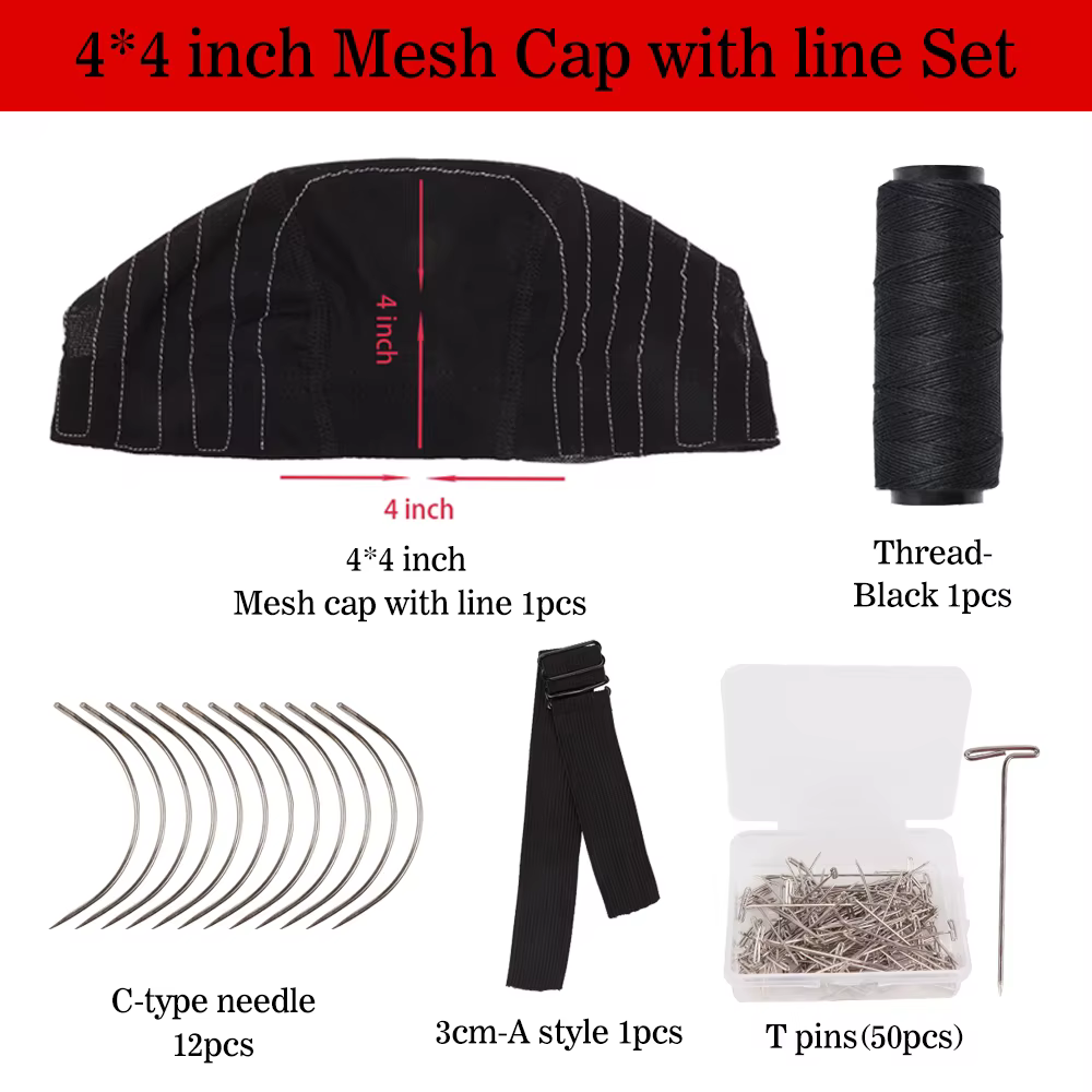 Bonnet de perruque pour la fabrication de perruques bonnet de perruque extensible avec accessoires d