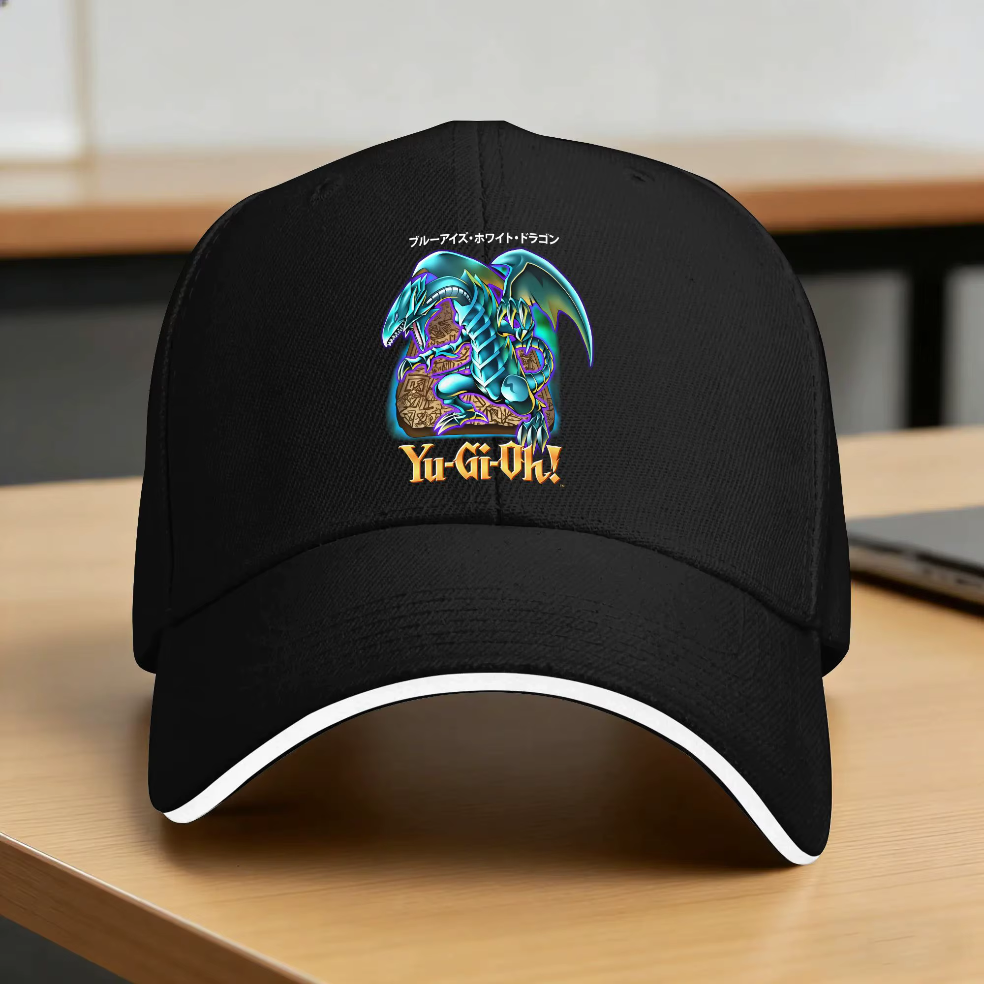 Casquette de Baseball Yu-Gi-Oh Blue Eyes White Dragon, chapeau Hip Hop décontracté pour hommes, casq