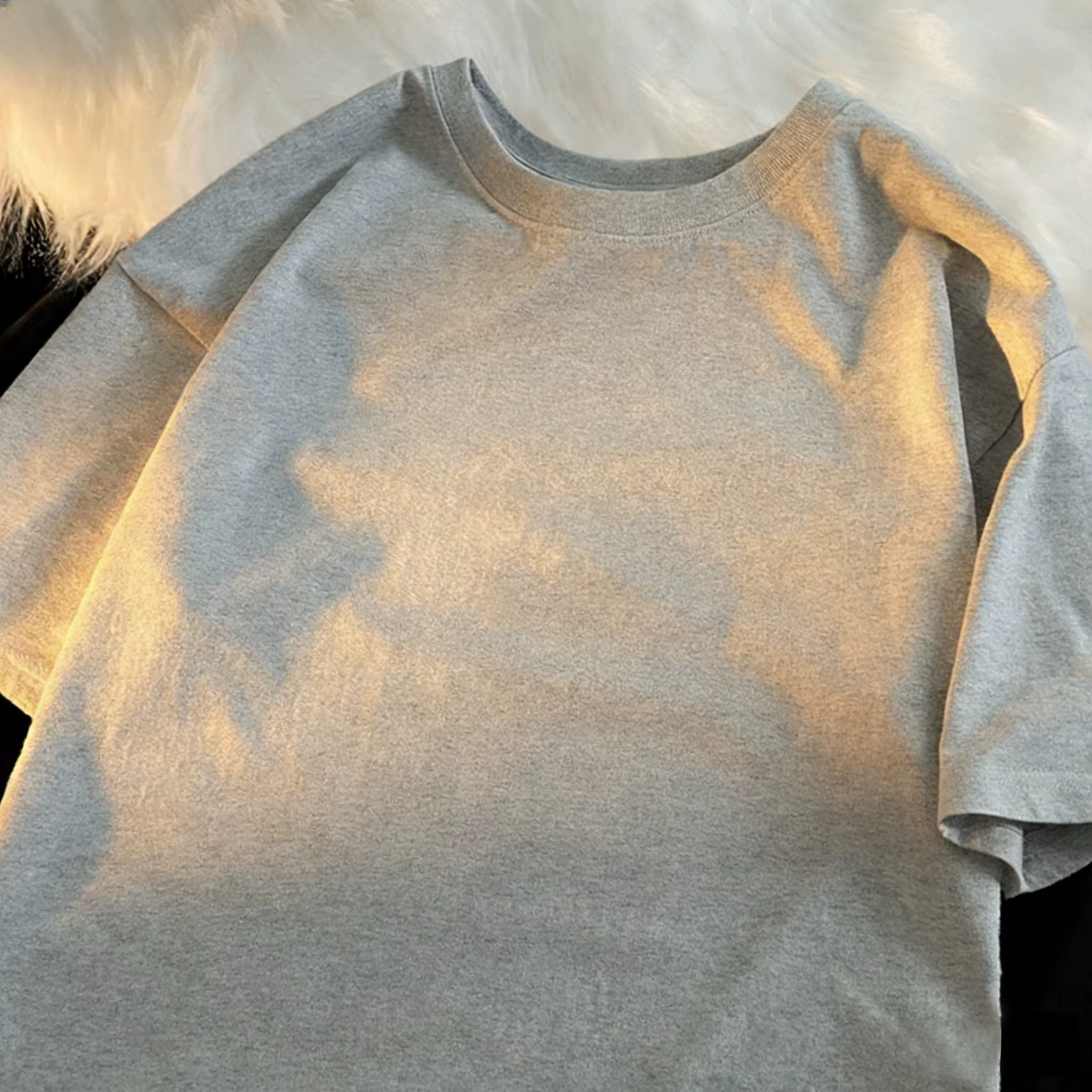 T-shirts d'été en coton respirant pour homme, coupe ample, style streetwear, manches courtes, basiqu