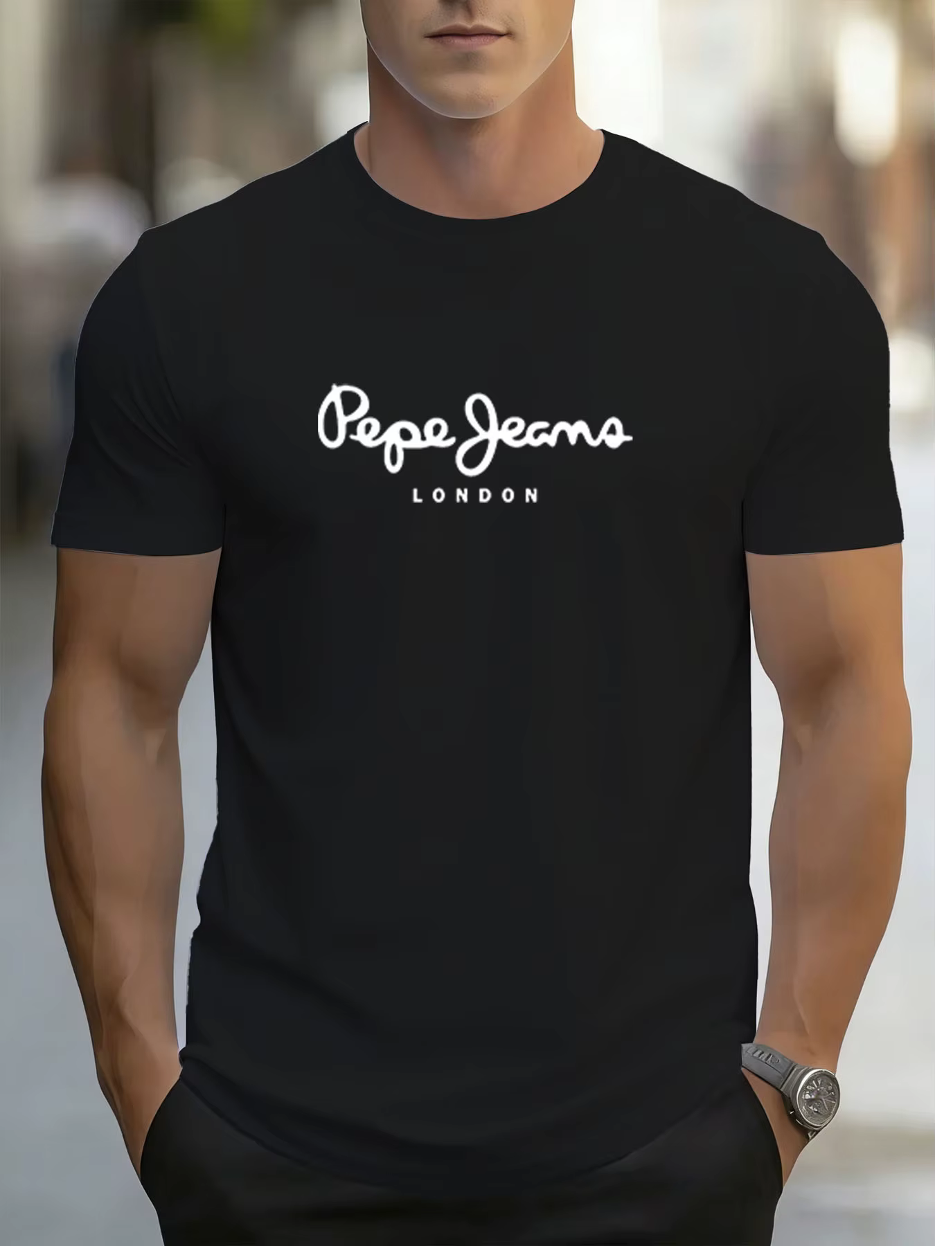 T-Shirt avec Logo Pepe-Jeans-London, à manches courtes, pour hommes/femmes, populaire, unisexe, nouv