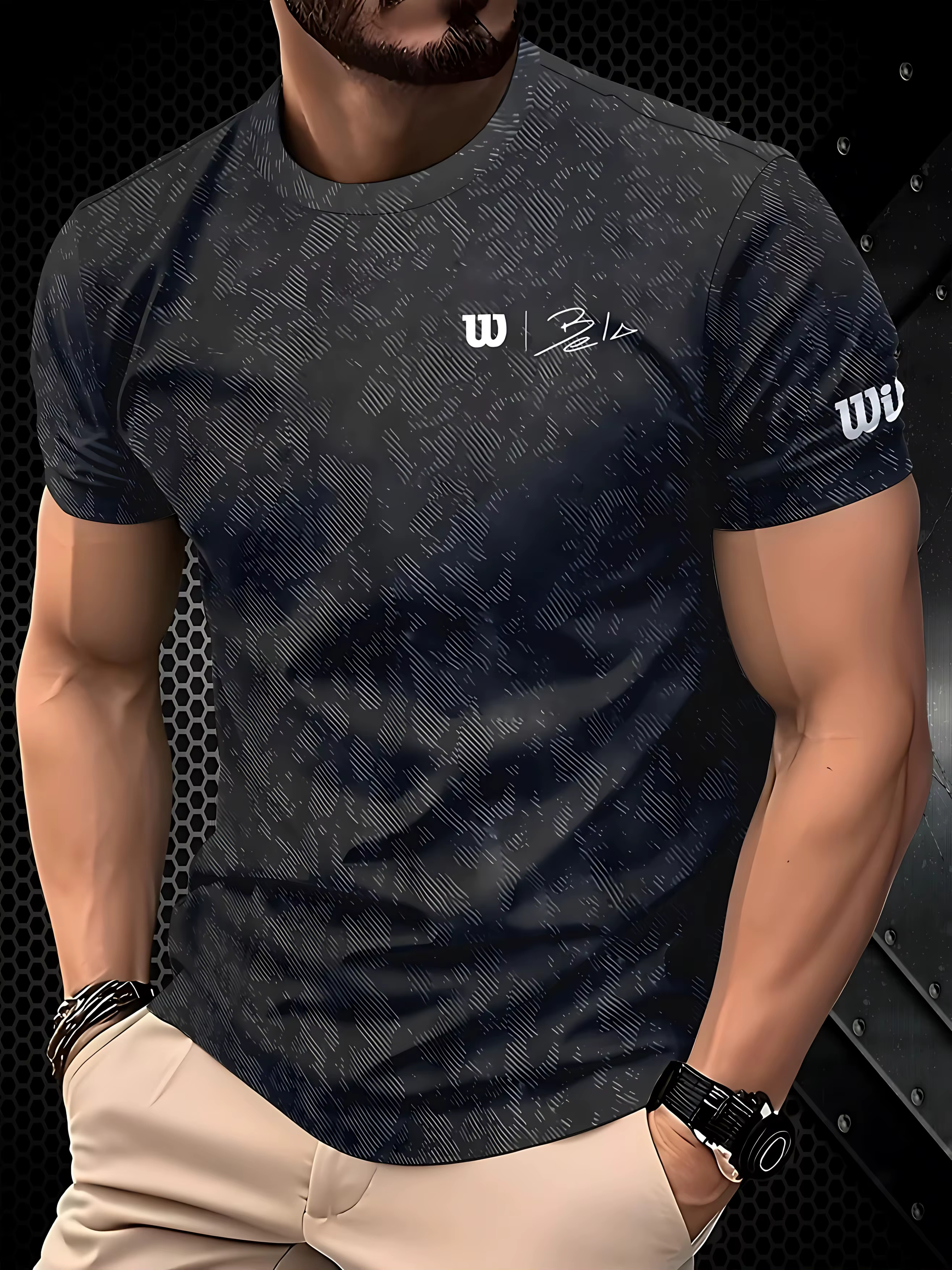 T-shirts pour hommes pour l'été 2025, séchage rapide, respirant, léger, vêtements de sport décontrac