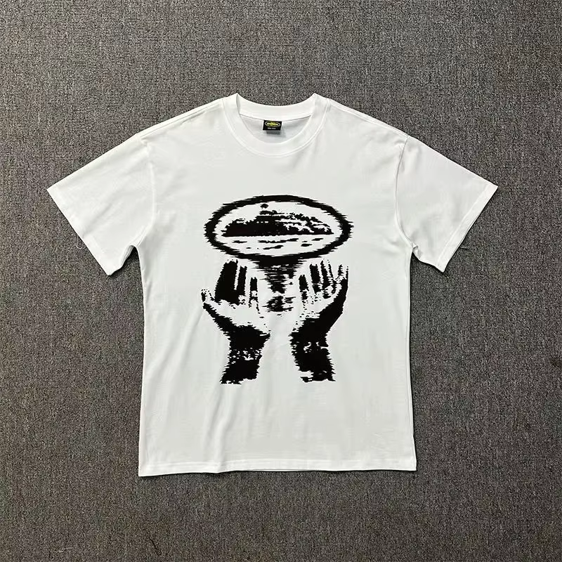 T-shirt imprimé pour homme, vêtements de mode streetwear, style avant-gardiste, design rétro surdime