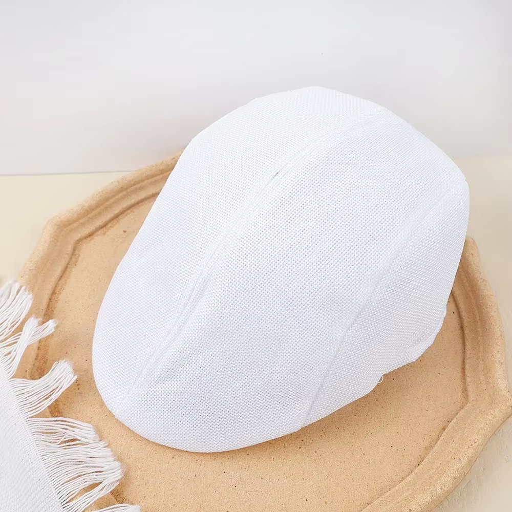 Casquettes béret en lin Vintage pour hommes et femmes, mode d'automne rétro réglable, unisexe, respi