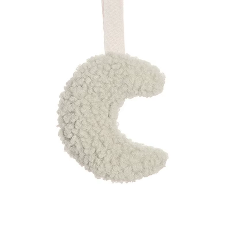 JOSilicone-Attache-sucette pour bébé sans BPA, attache-tétine Sherpa étoile lune, accessoire pour no