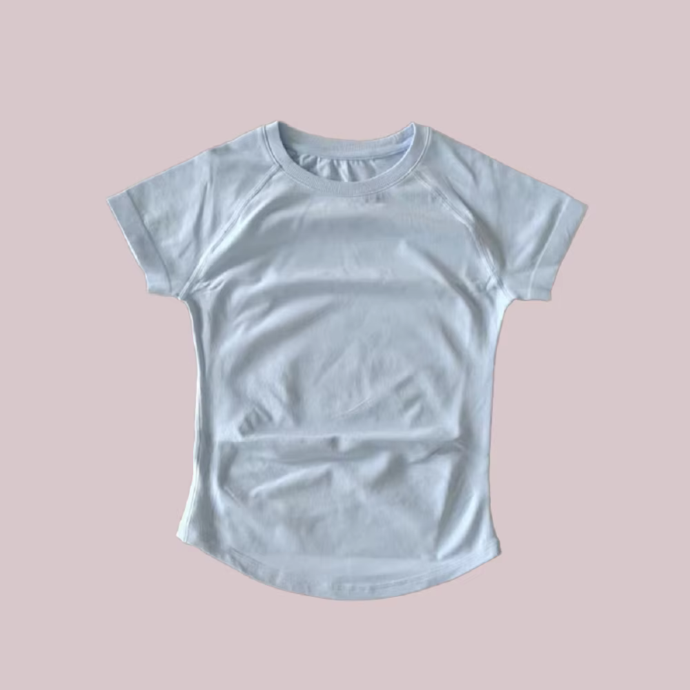 T-shirt de compression pour femme 1DF-LO 1YNE-GO, coupe ajustée, athlétique, à manches courtes, pour