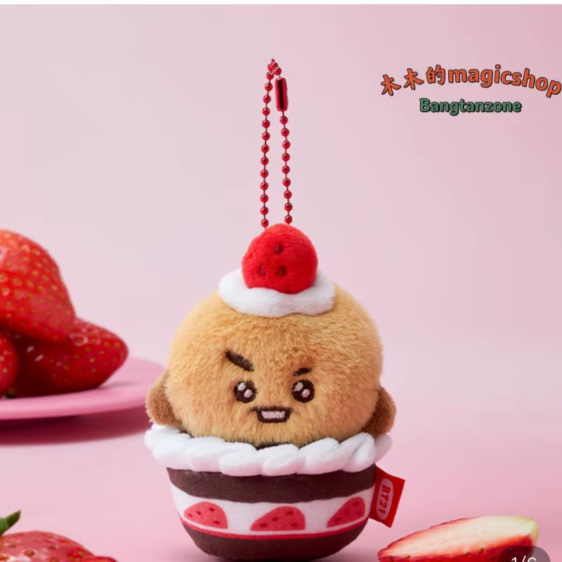 Nouvel ensemble d'accessoires pour poupée BT21 2026 - Thème Gâteau Fraise - Le même style que le pro