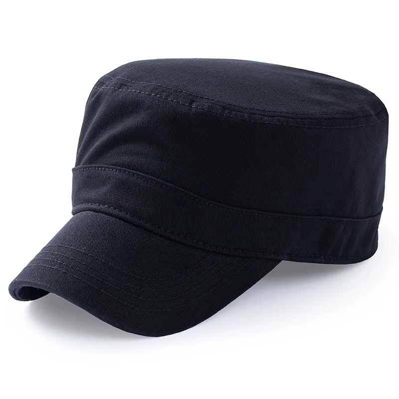 Casquette plate ajustée pour hommes, casquette militaire pour papa, chapeau de soleil en coton, gran