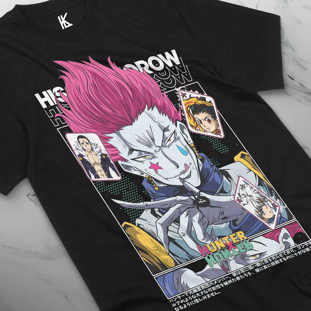 Chemise Hisoka Hunter X Hunter Manga Strip HXH Anime t-shirt unisexe