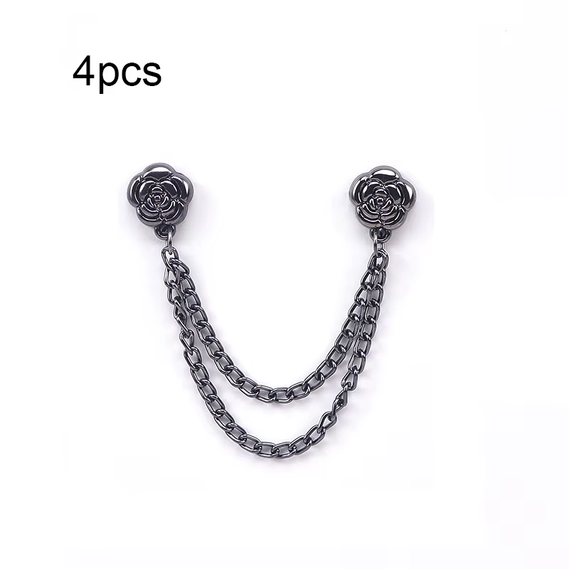 Boucle de chaîne magnétique 4/6 pièces-fermeture magnétique réglable pour vêtements, adaptée aux pan
