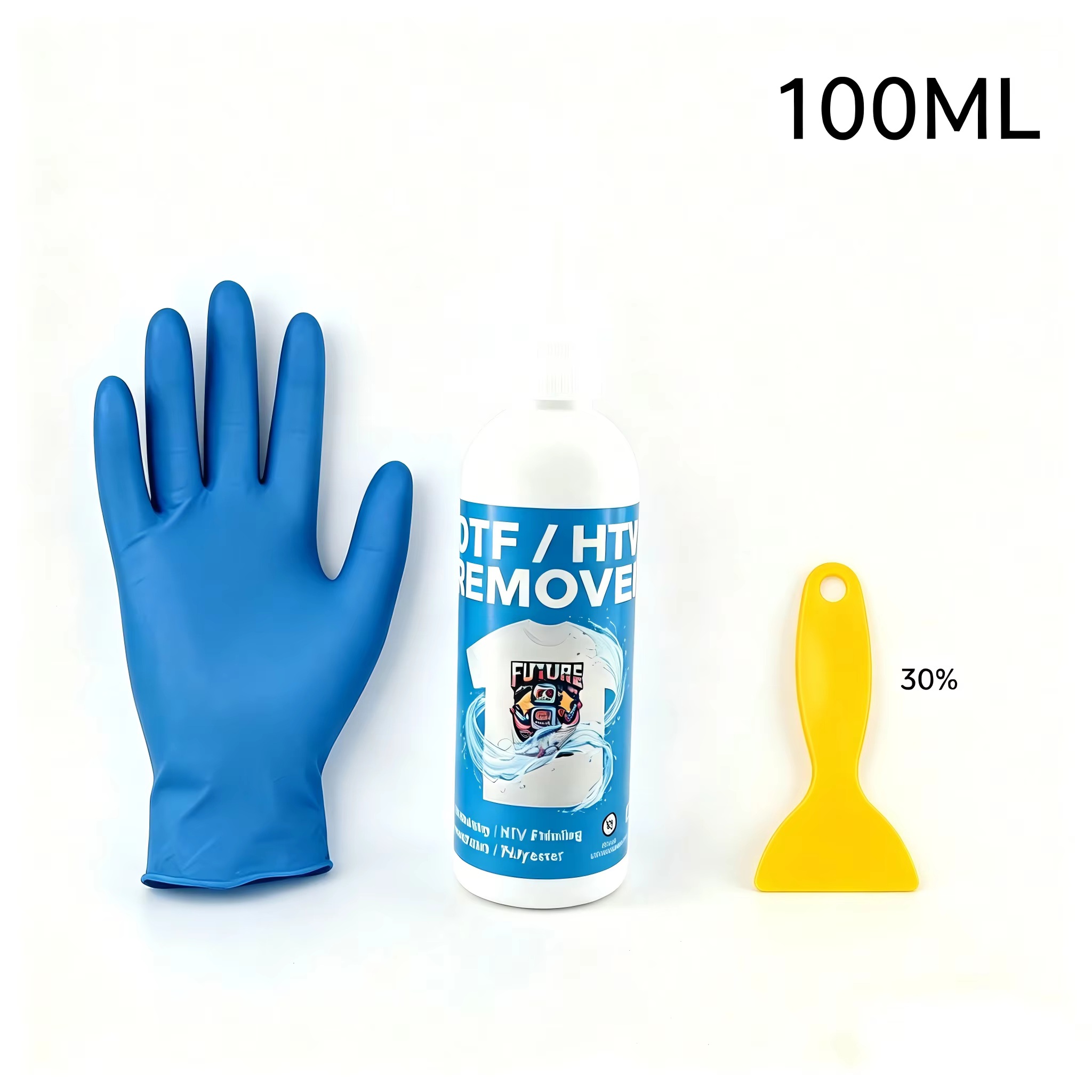 Kit de solution liquide DTF pour enlever les impressions sur vinyle thermocollant, les autocollants 