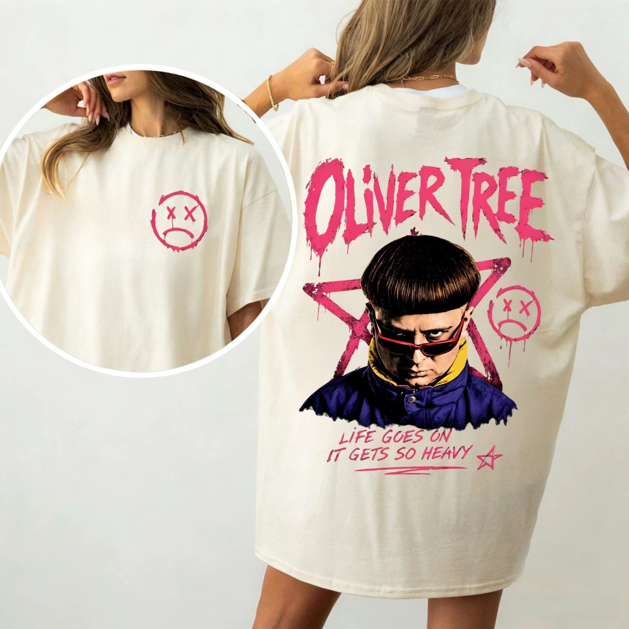 T-shirt rétro Oliver Tree, T-shirt commémoratif en coton pour fans Oliver Tree, Vêtements de sport p