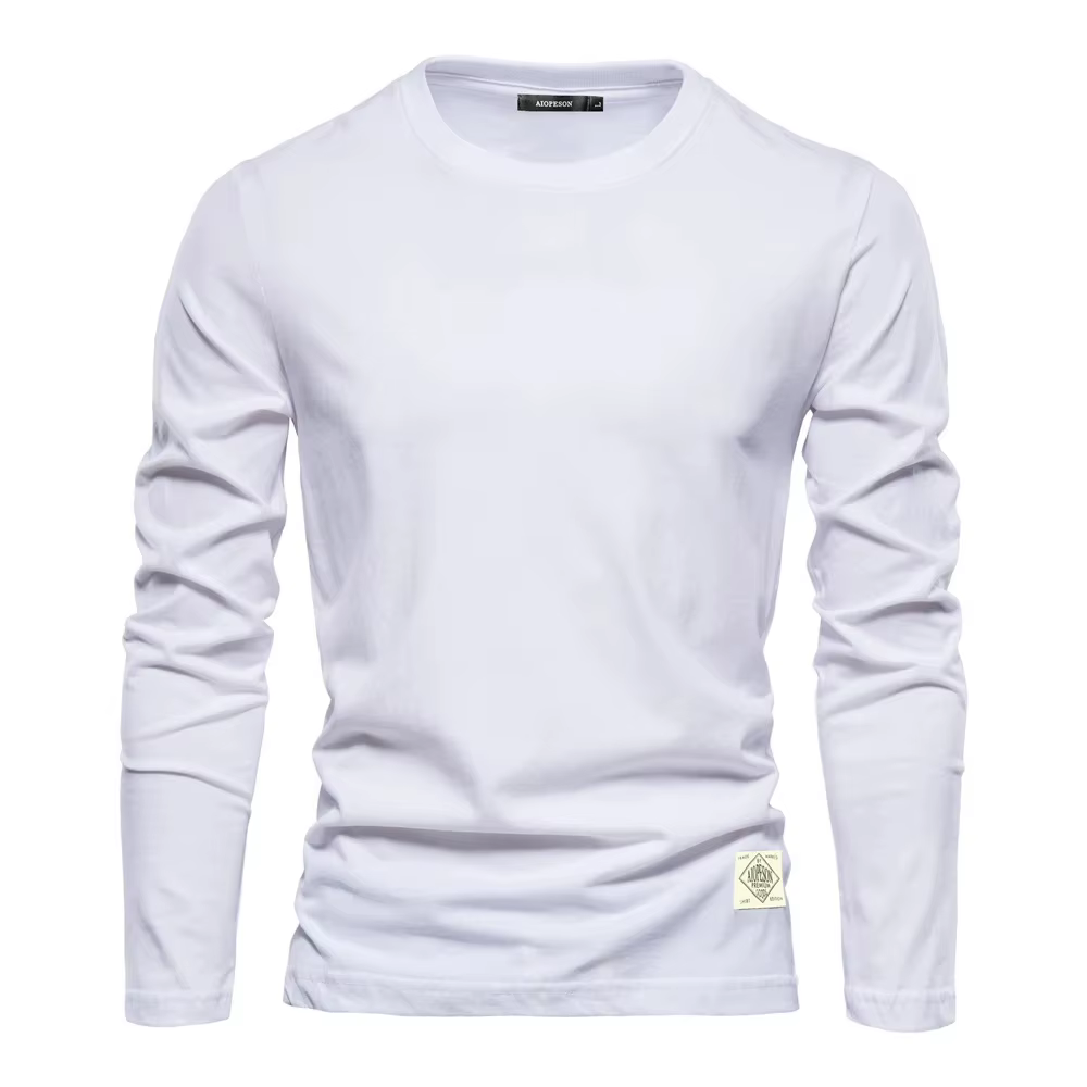 T-shirt à manches longues pour hommes, Économie décontractés pour hommes, Vêtements classiques pour 